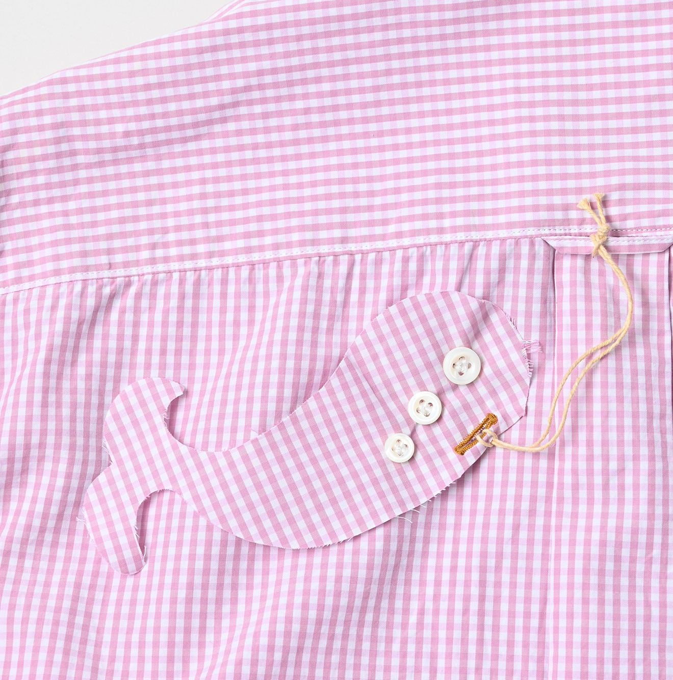 No.180 Miko 908 Ocean Button Down Shirt Detail