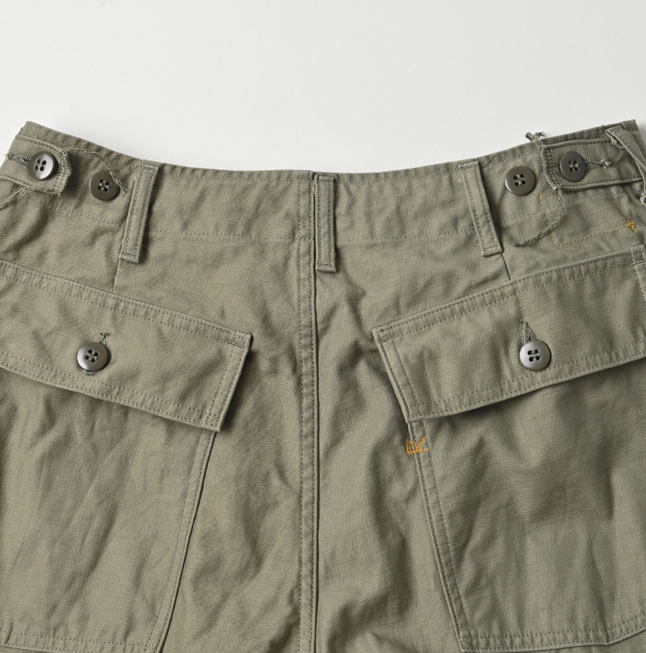 Back Satin 908 Wide Baker Pants Detail