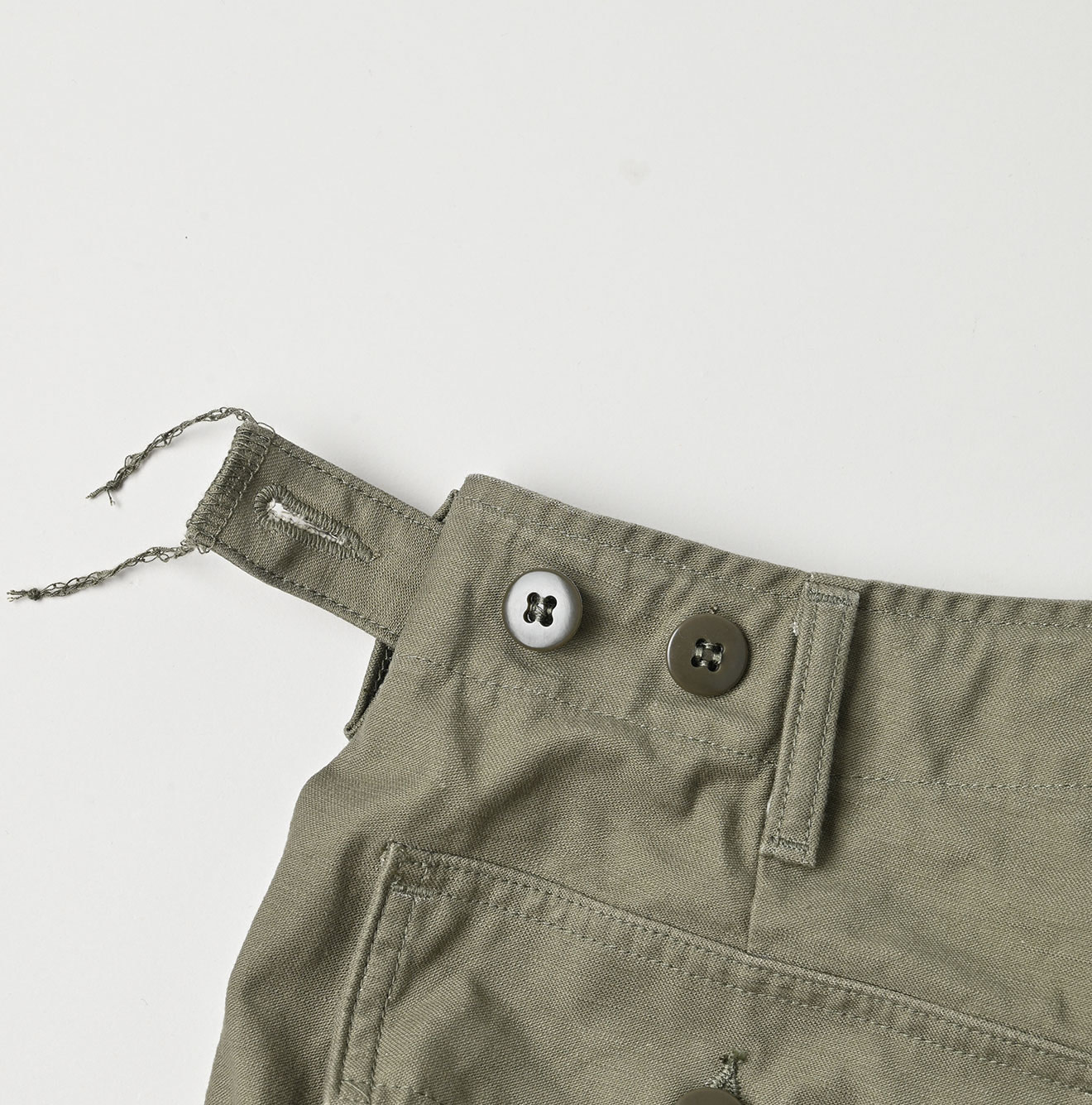 Back Satin 908 Wide Baker Pants Detail