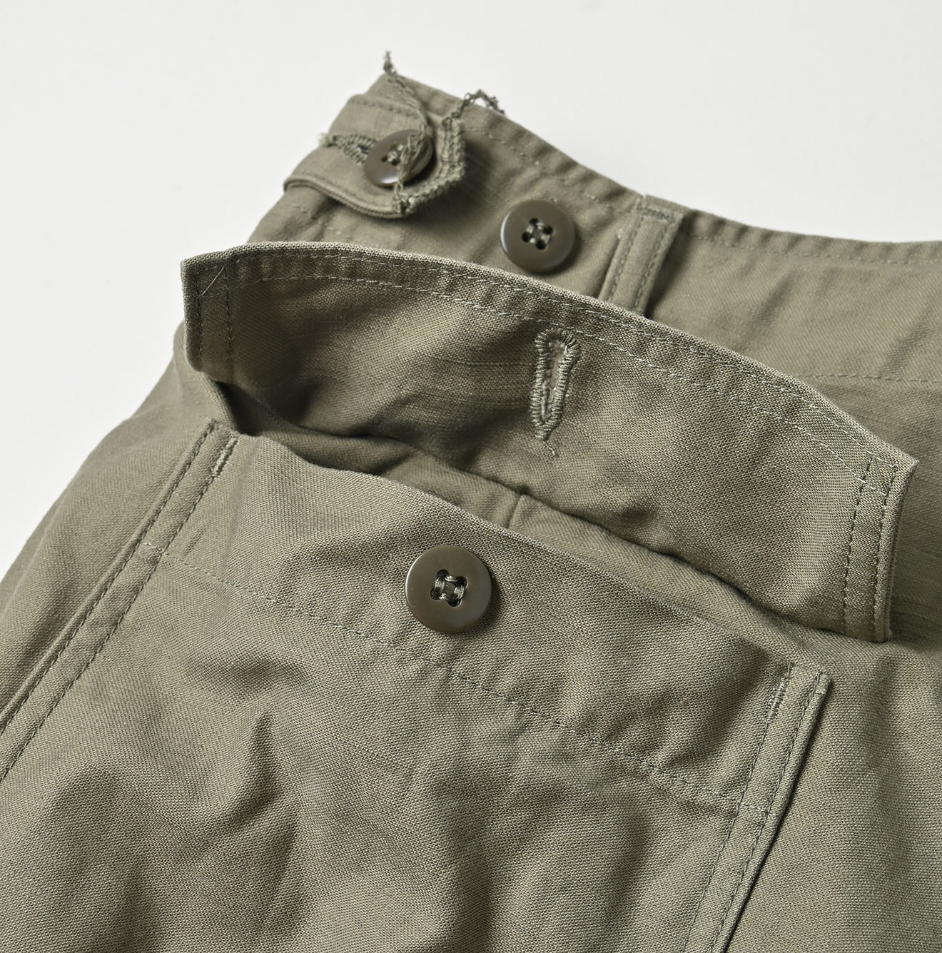 Back Satin 908 Wide Baker Pants Detail