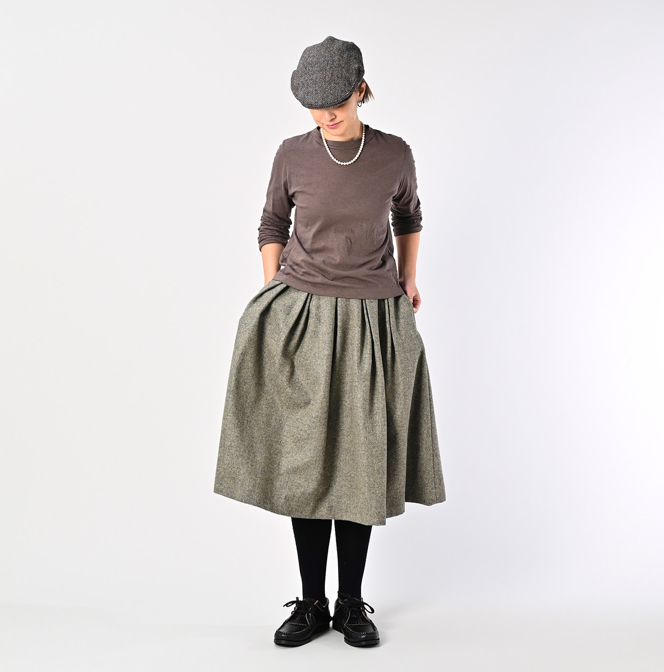 Tenjiku Square T-shirt Female Model