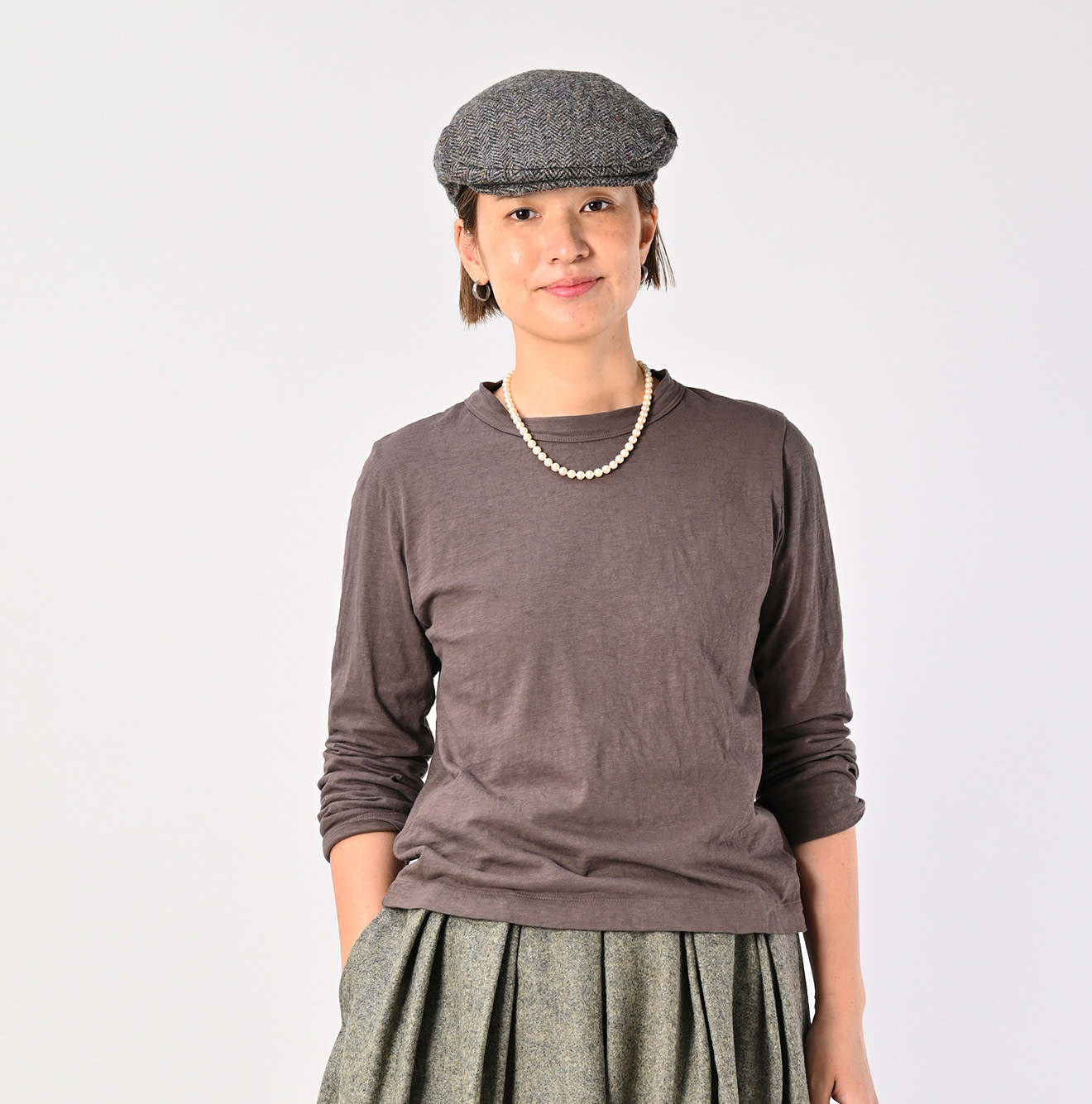 Tenjiku Square T-shirt Female Model