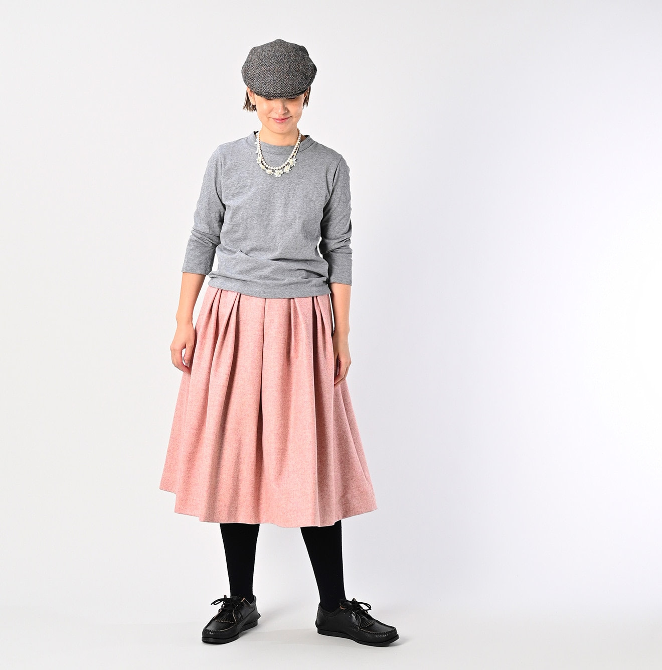 Top Tenjiku Squre T-shirt Female Model