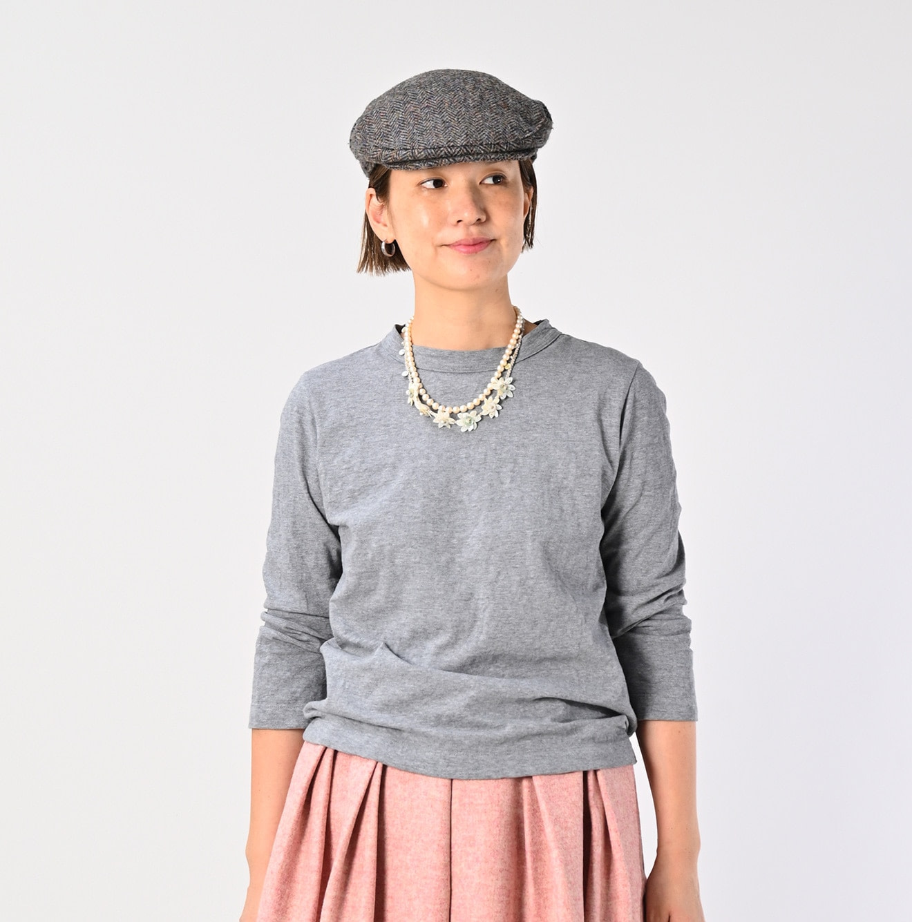 Top Tenjiku Squre T-shirt Female Model