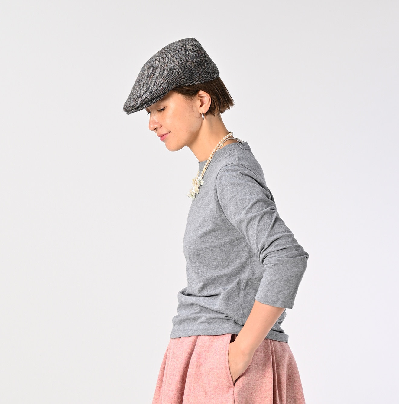 Top Tenjiku Squre T-shirt Female Model