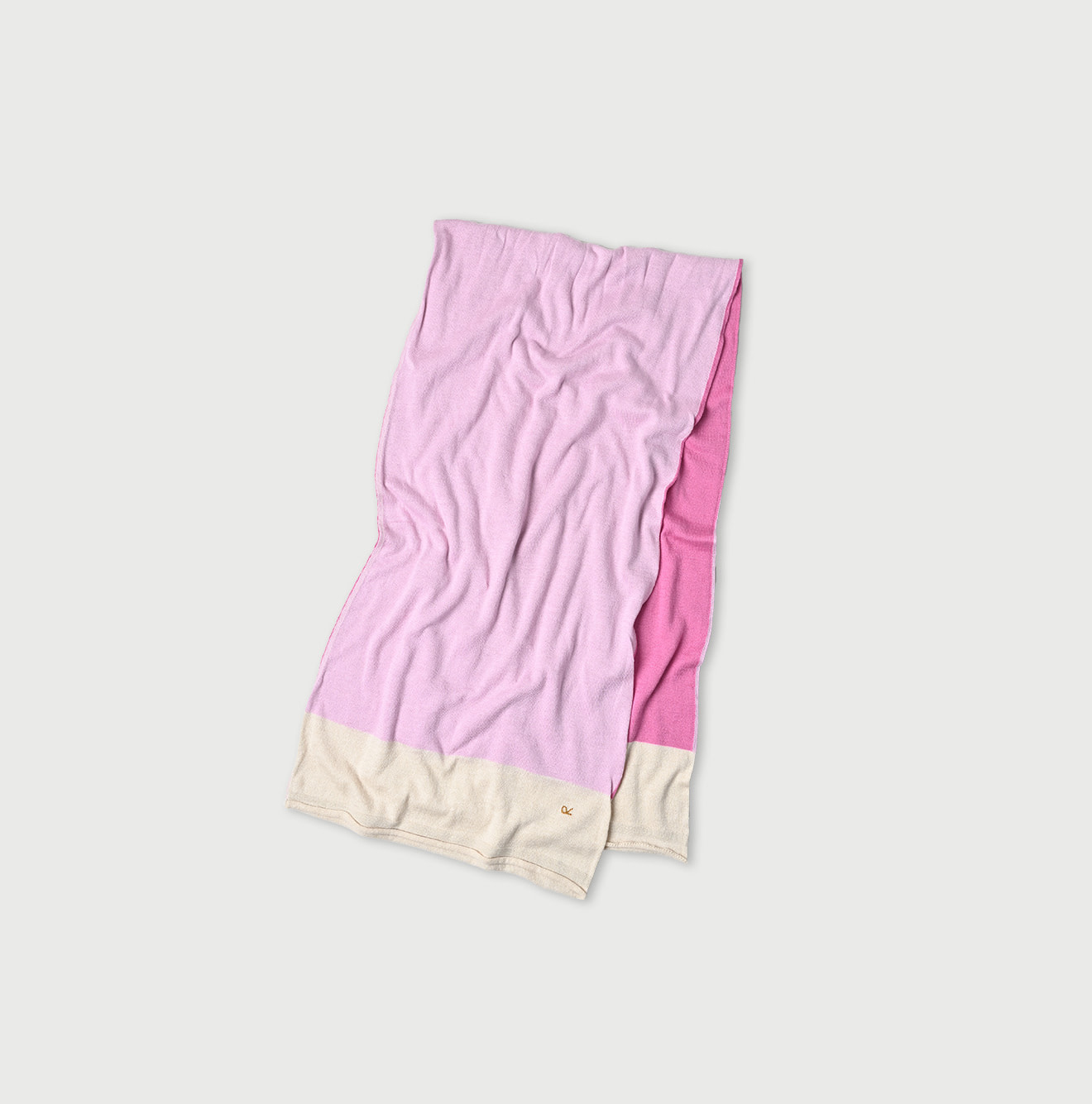Super Gauze Tri-color Muffler Pink Mix