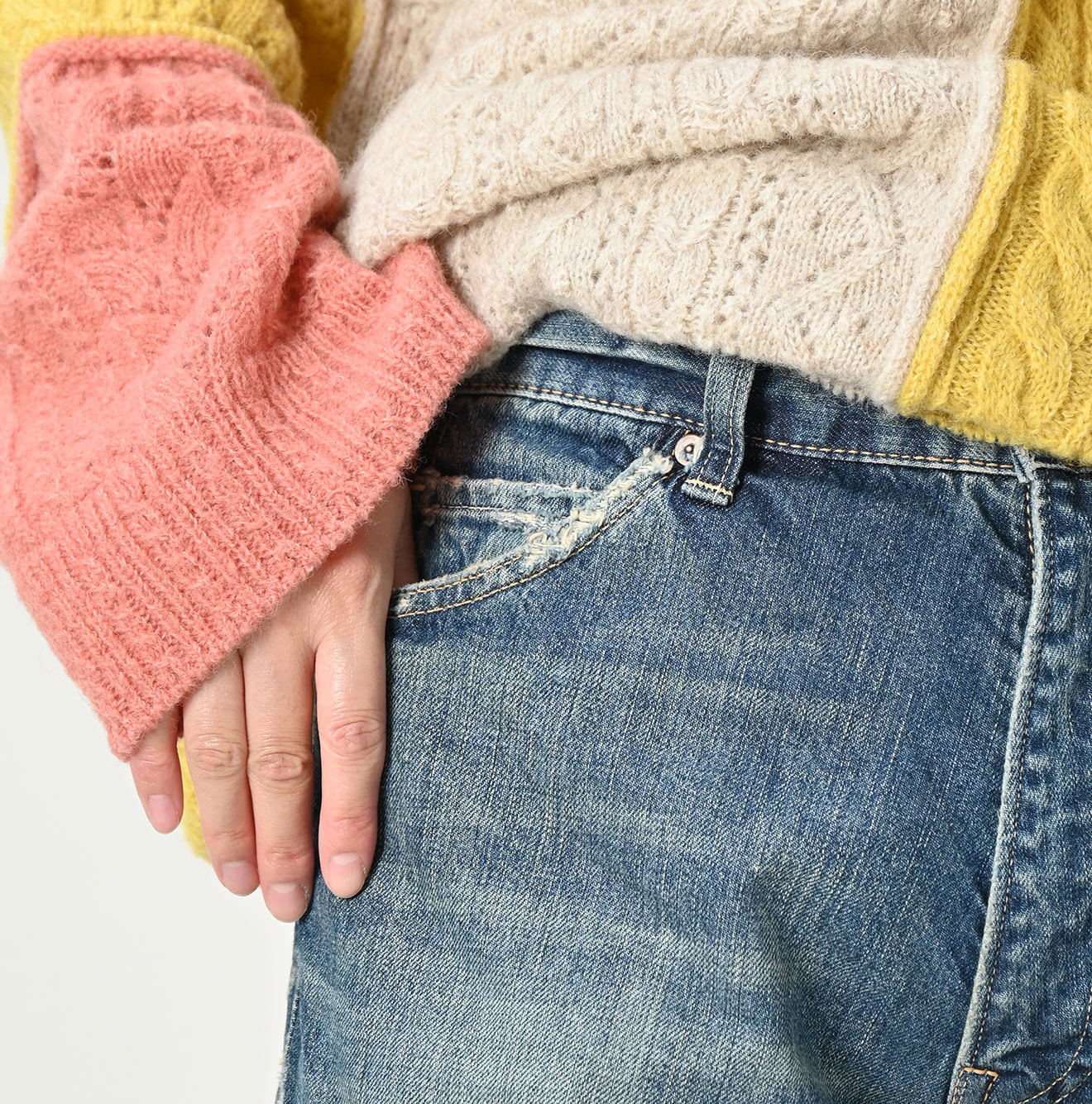 Futatabi Rye Mugi Denim Crosby 5 Heavy A-Wash Detail