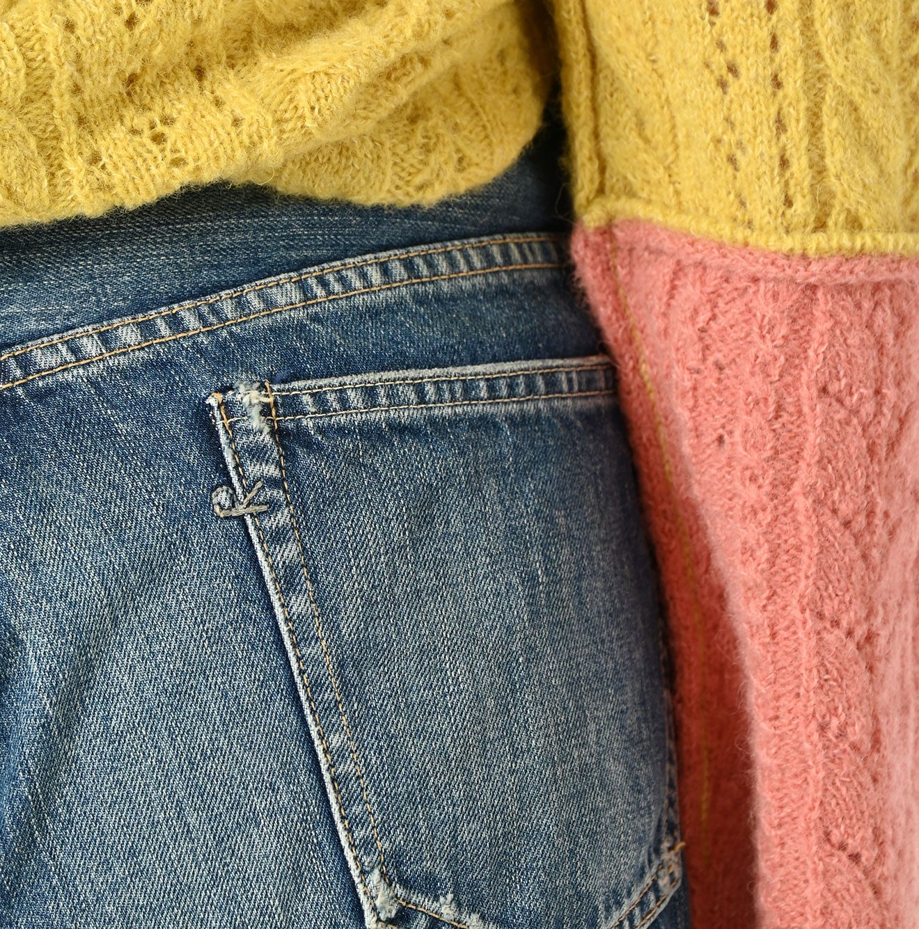 Futatabi Rye Mugi Denim Crosby 5 Heavy A-Wash Detail