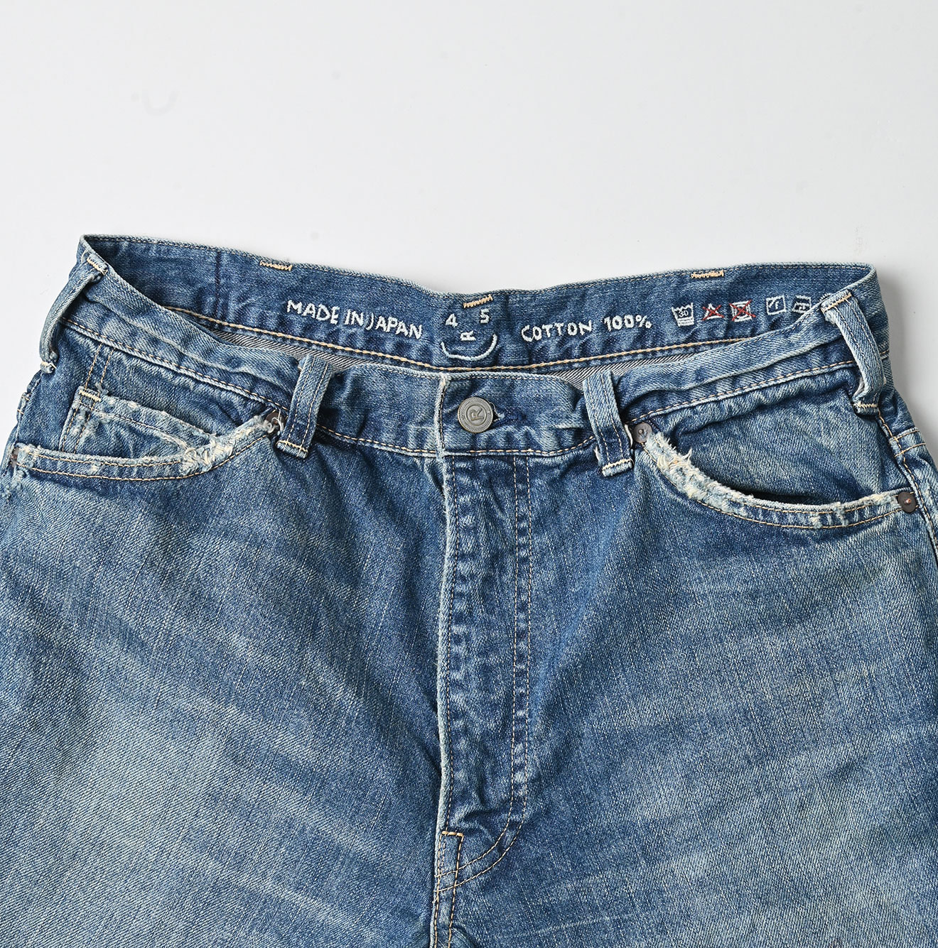 Futatabi Rye Mugi Denim Crosby 5 Heavy A-Wash Detail