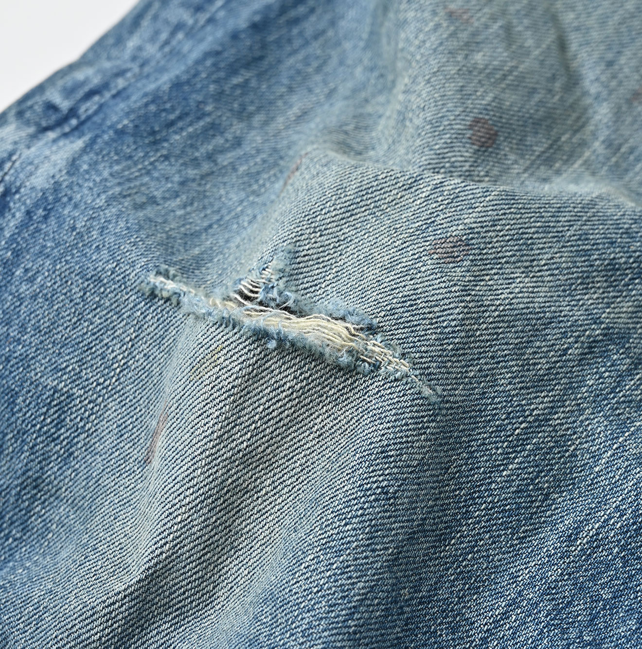 Futatabi Rye Mugi Denim Crosby 5 Heavy A-Wash Detail