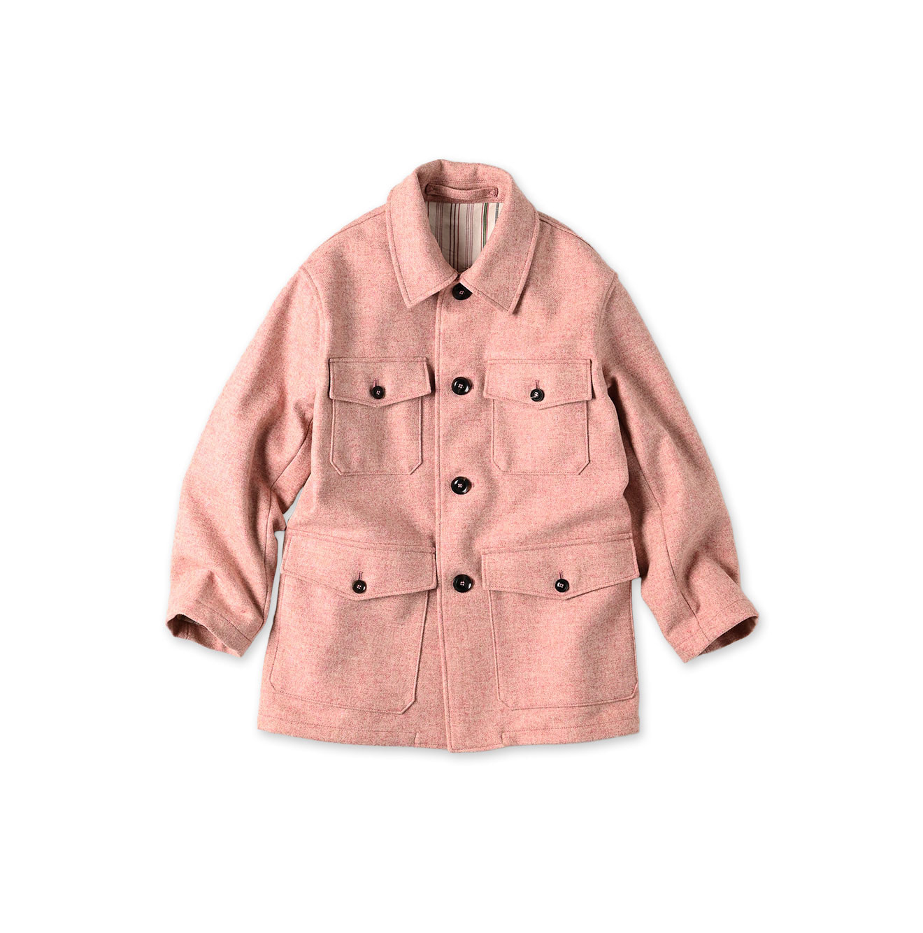 England Flannel Coat Pink
