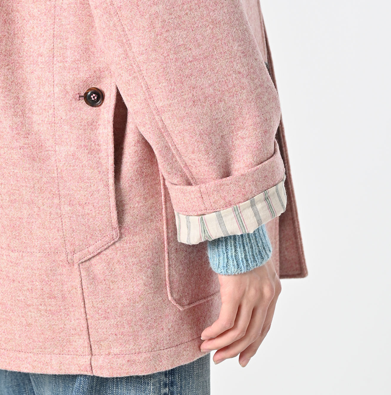 England Flannel Coat Detail