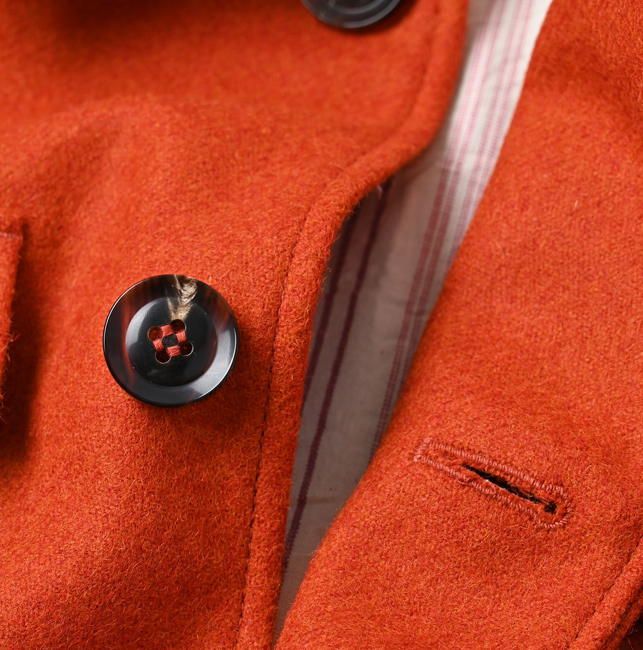 England Flannel Coat Detail