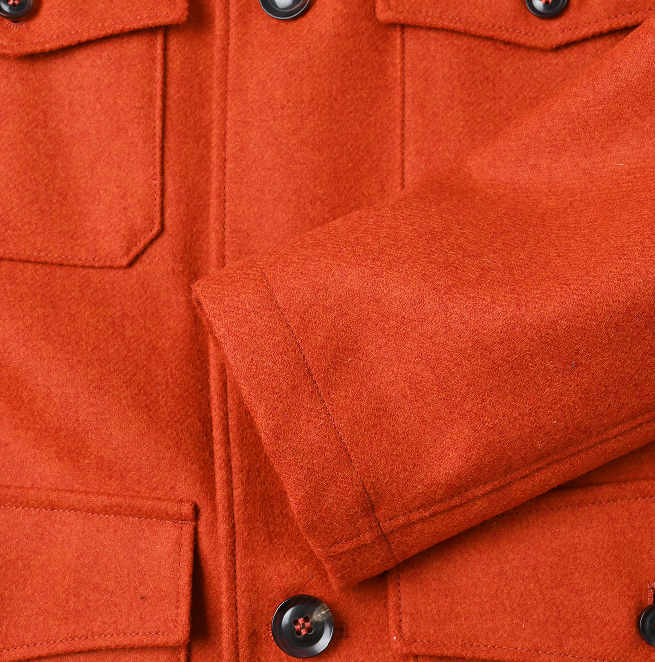 England Flannel Coat Detail