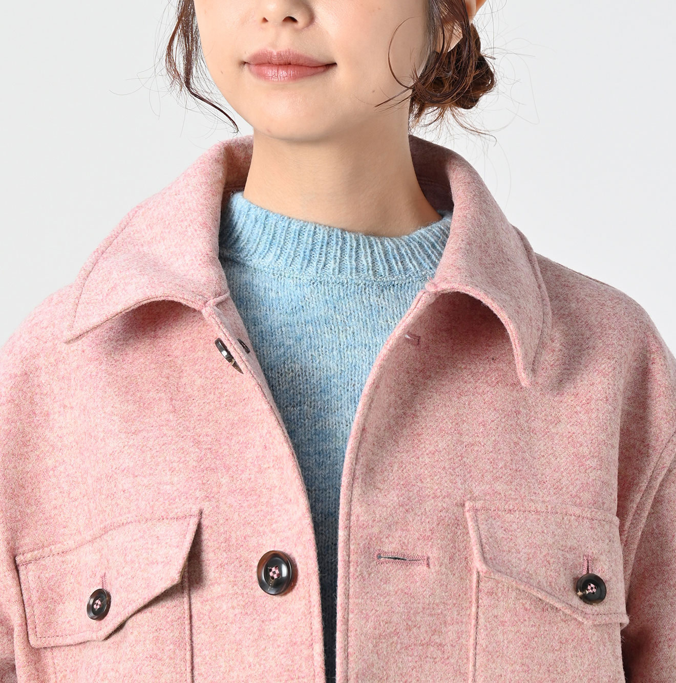 England Flannel Coat Detail