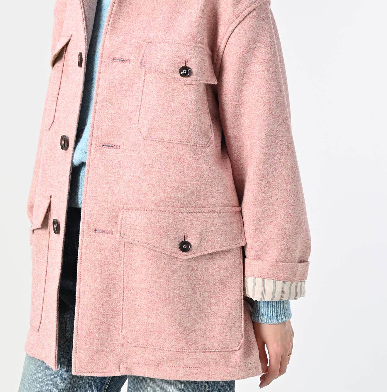 England Flannel Coat Detail