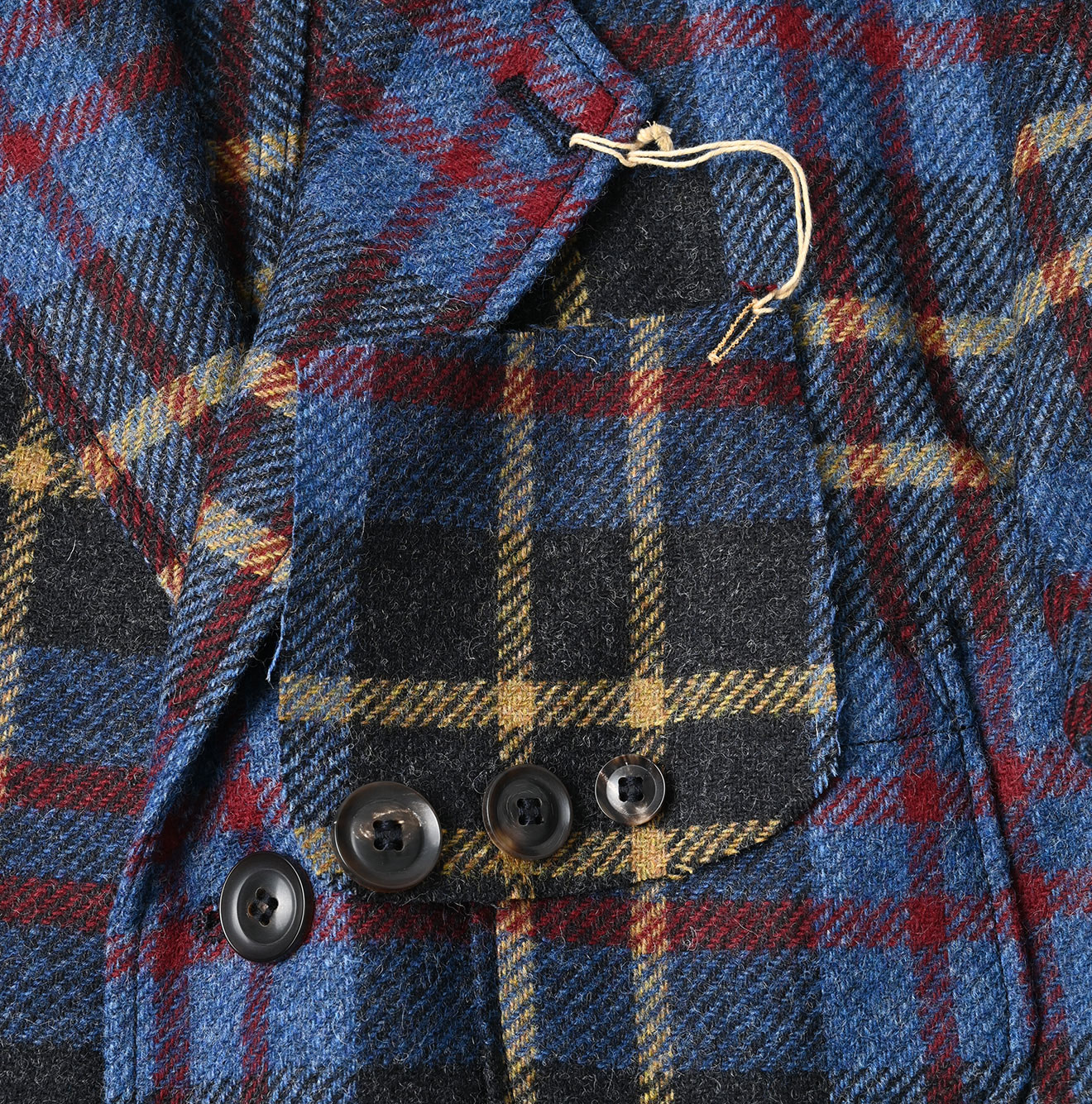 Wool Tartan 908 Miyuki Jacket Detail