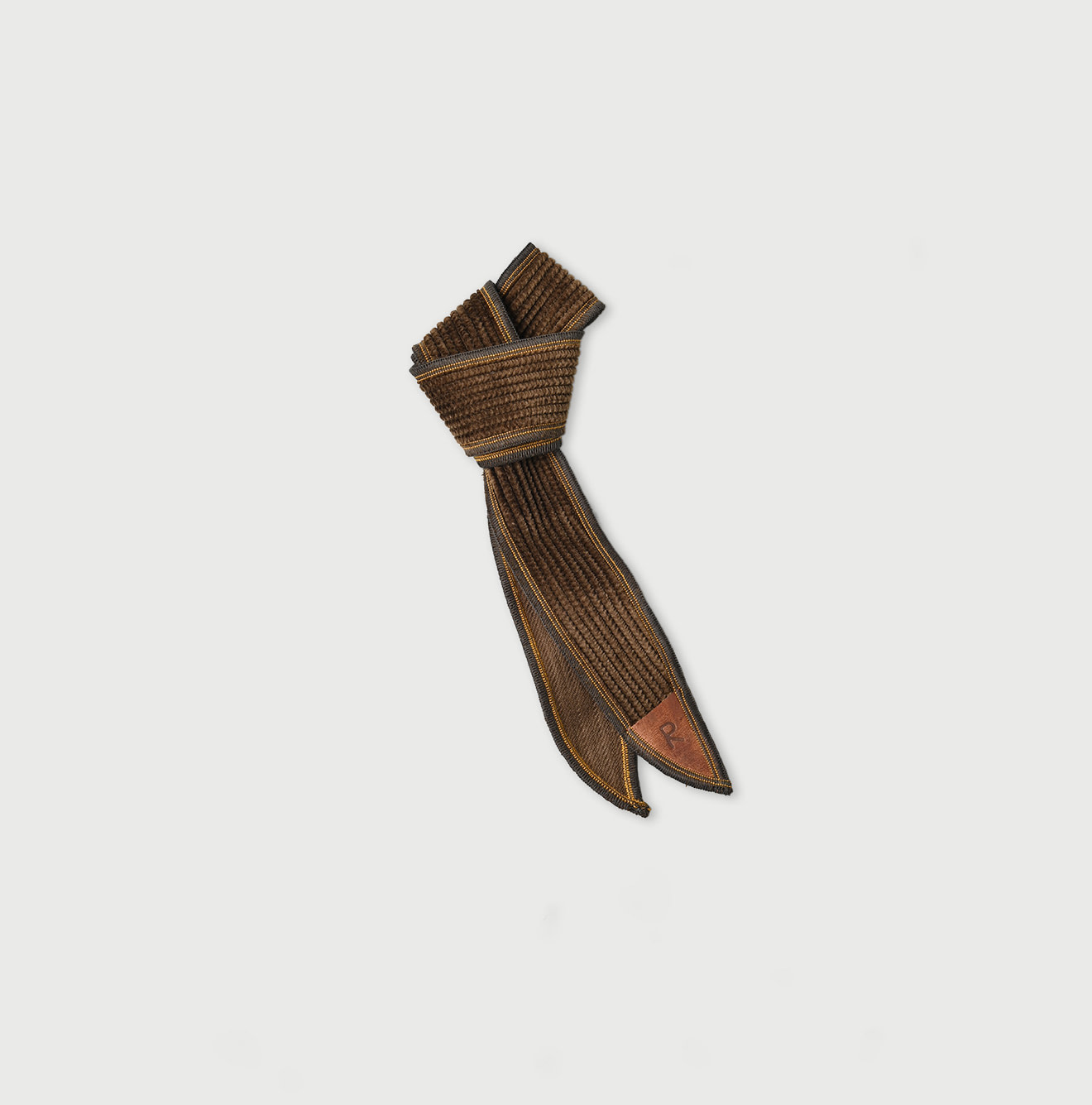 Selvage Corduroy 1908 Tie Brown Beige