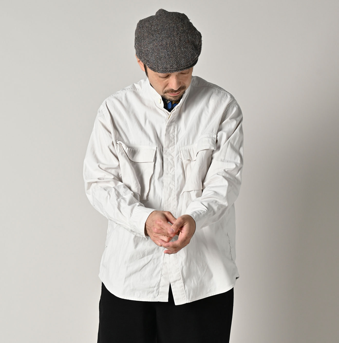 Thin Back Satin 908 Nîmes Shirt Male Model