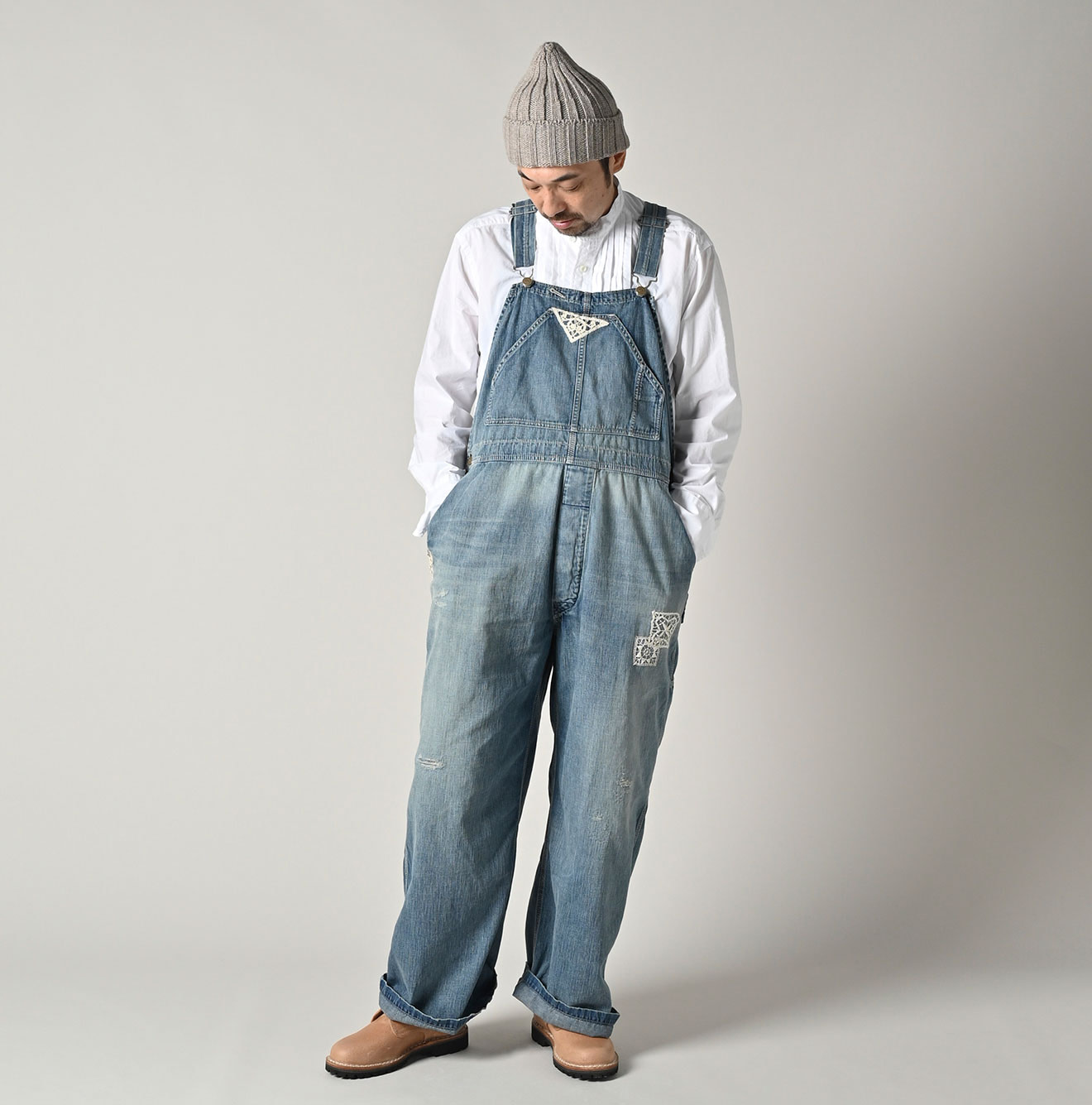 Mugihiko 908 Overalls APPARE Finish Lace Lace Male Model