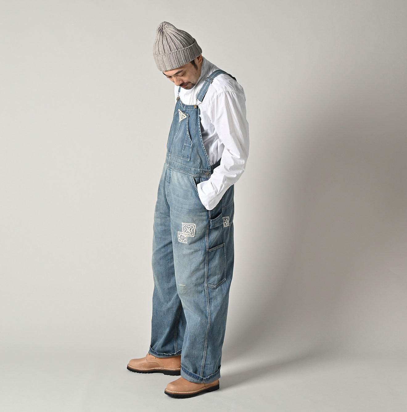 Mugihiko 908 Overalls APPARE Finish Lace Lace Male Model
