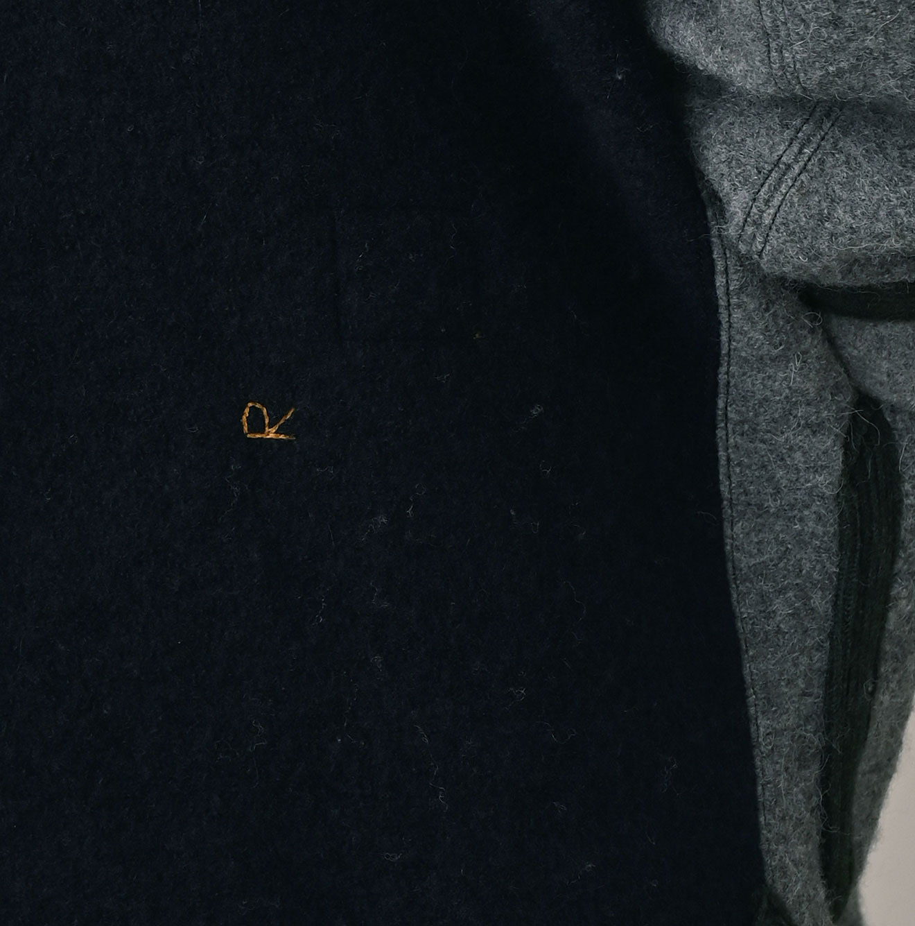 Crazy Boiled Wool Knit Tyrolean Coat Detail