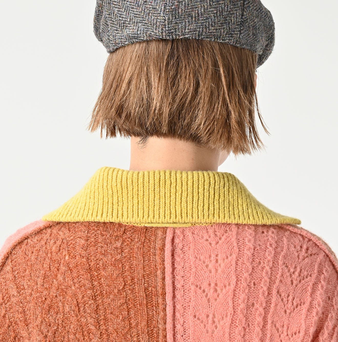 Shetland Knitting Pattern Patchwork Tunic Detail