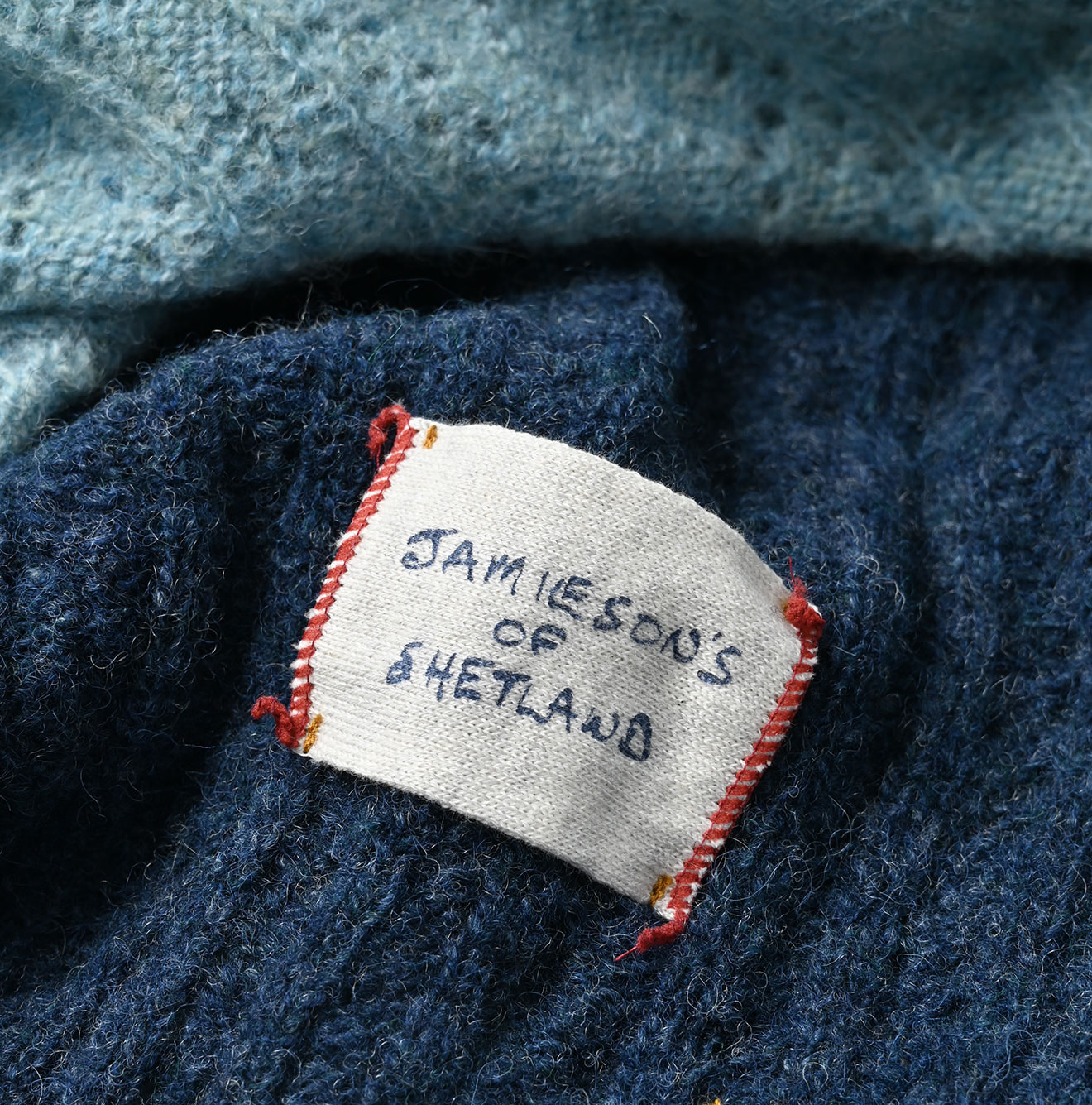 Shetland Knitting Pattern Patchwork Tunic Detail