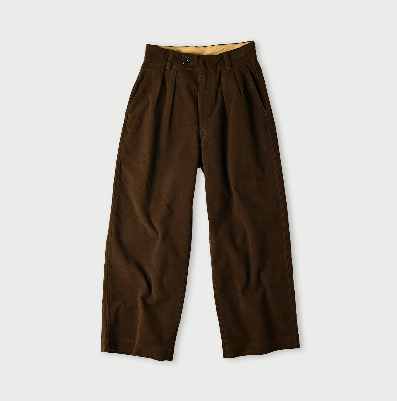 Mole Serge Stretch Charlotte Baggy Brown