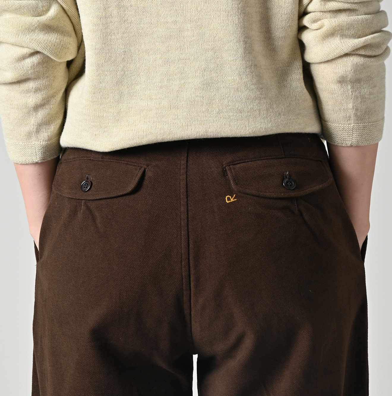 Mole Serge Stretch Charlotte Baggy Detail