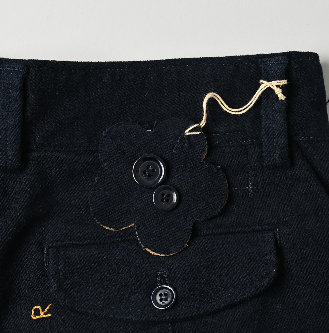 Mole Serge Stretch Charlotte Baggy Detail