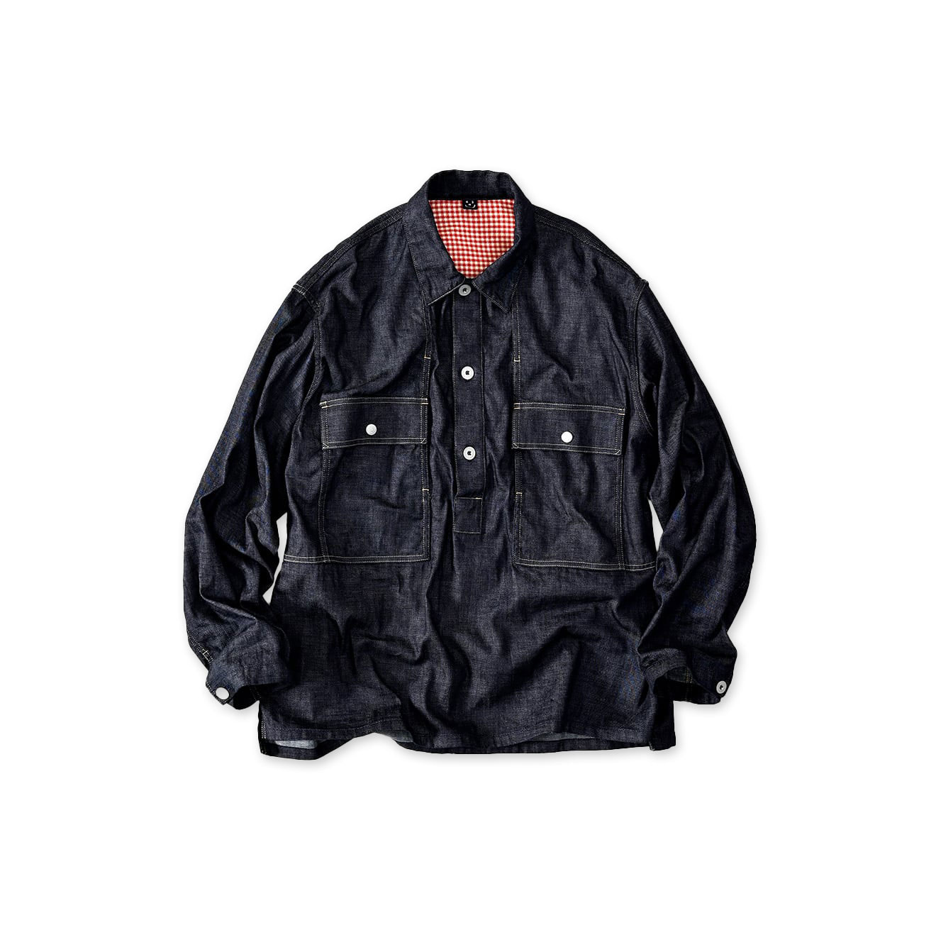 45 Petit Denim Bush Shirt Indigo Nou