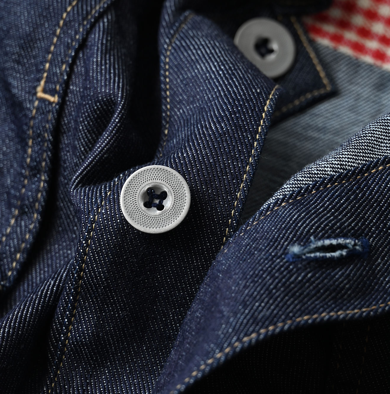 45 Petit Denim Bush Shirt Detail