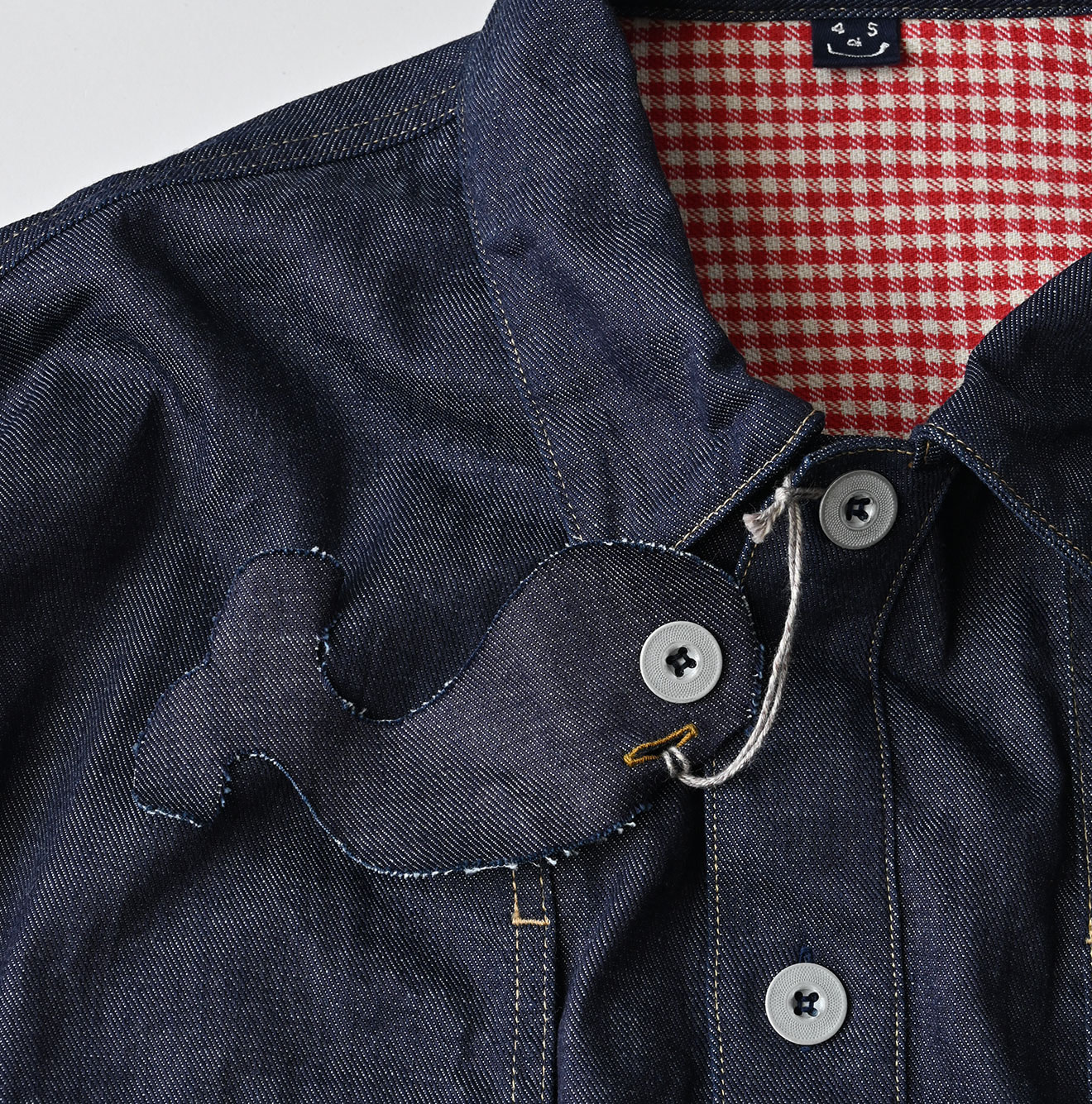 45 Petit Denim Bush Shirt Detail