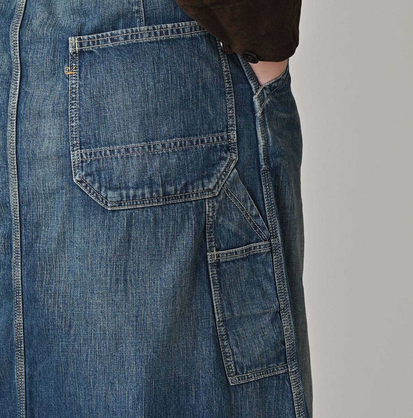 Mugihiko Denim Painter Skirt Zyu Detail