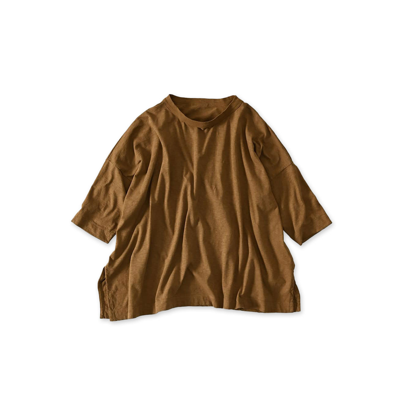 Tenjiku Big Slit T-shirt Brown