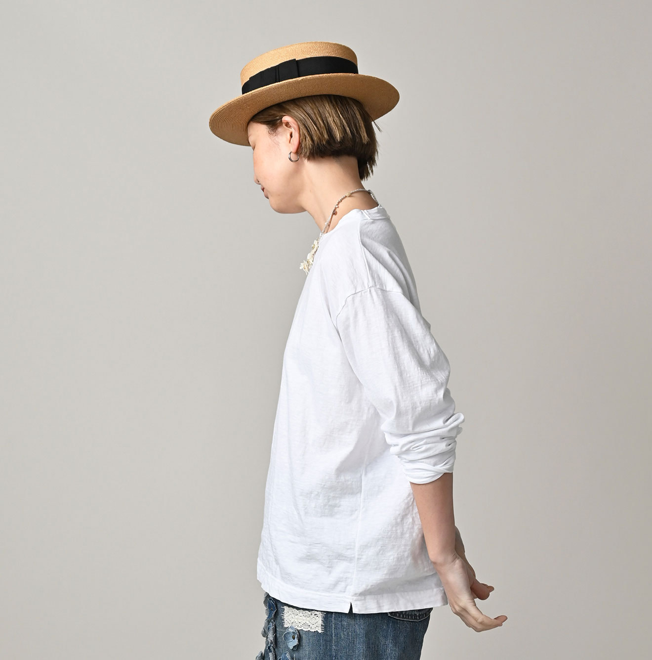 Tenjiku 908 Ocean T-shirt Female Model