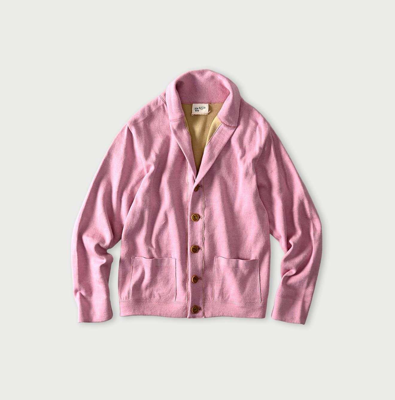 Smooth 908 Shawl Cardigan Pink Top