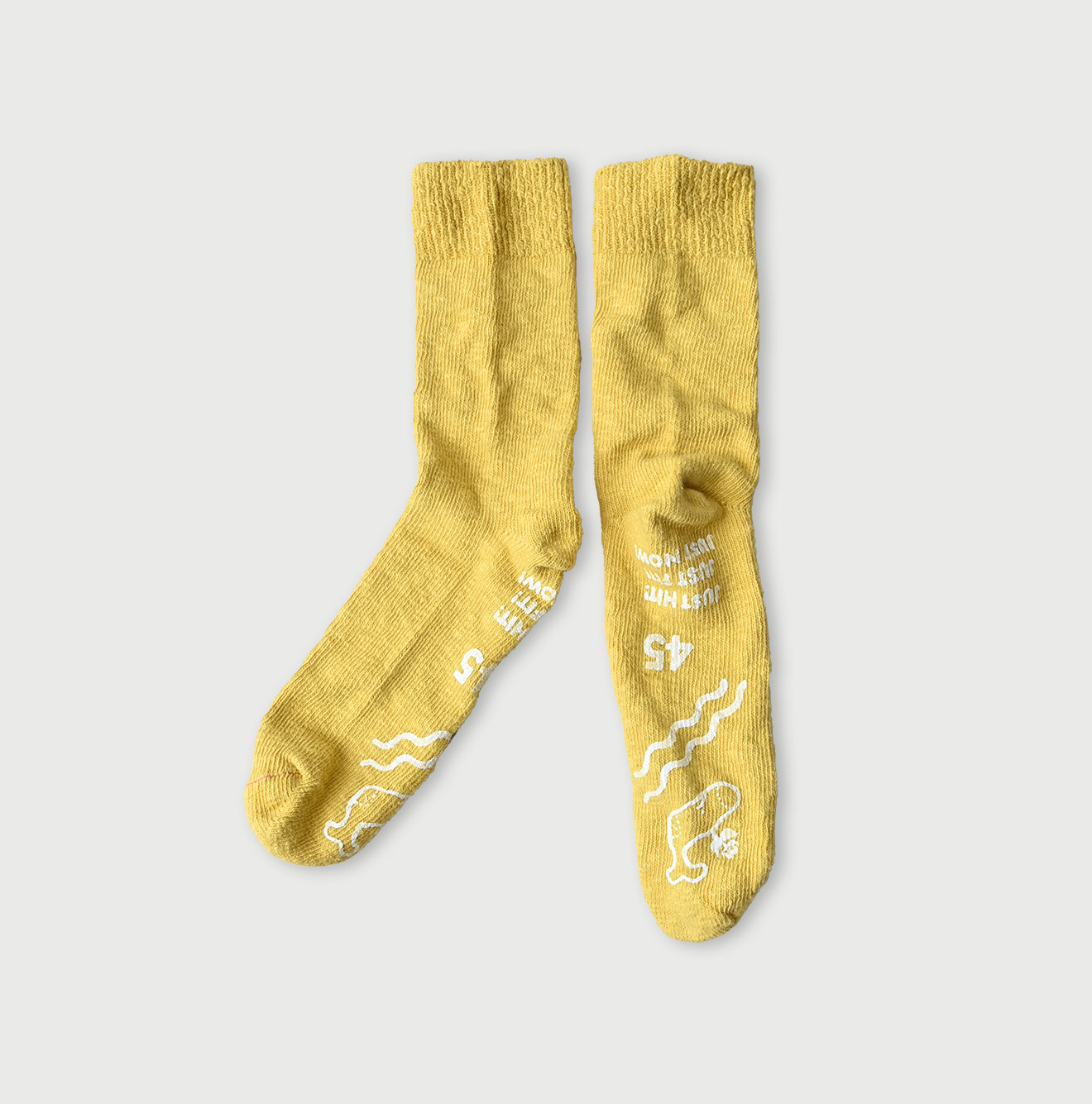 Plant Dyed Dozume Tenjiku Socks Mimosa
