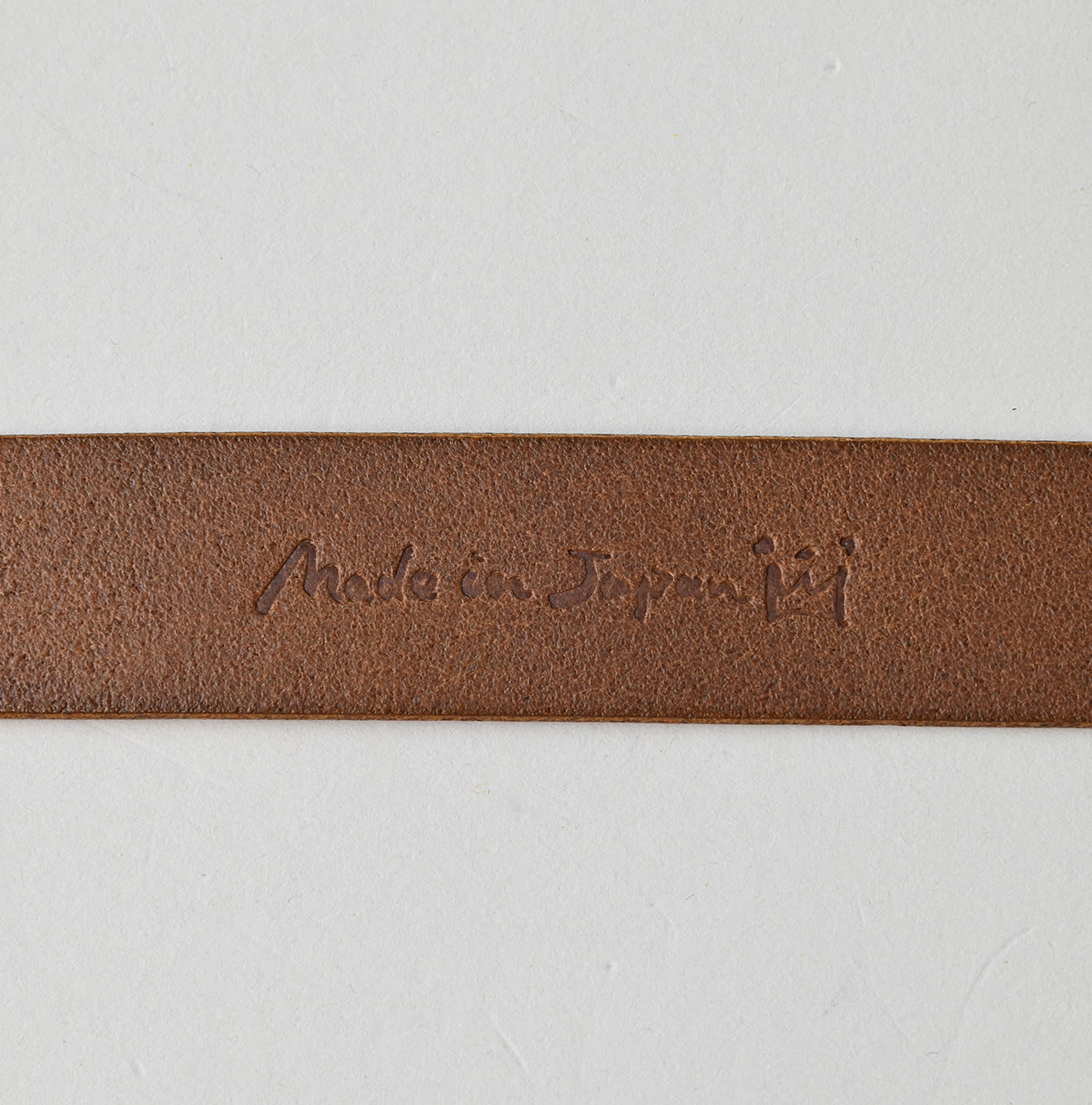 Vintage Leather Belt Narrow Detail
