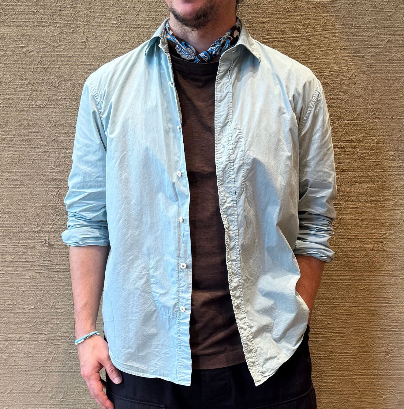 Compact Damp 908 Loafer Shirt Male Model