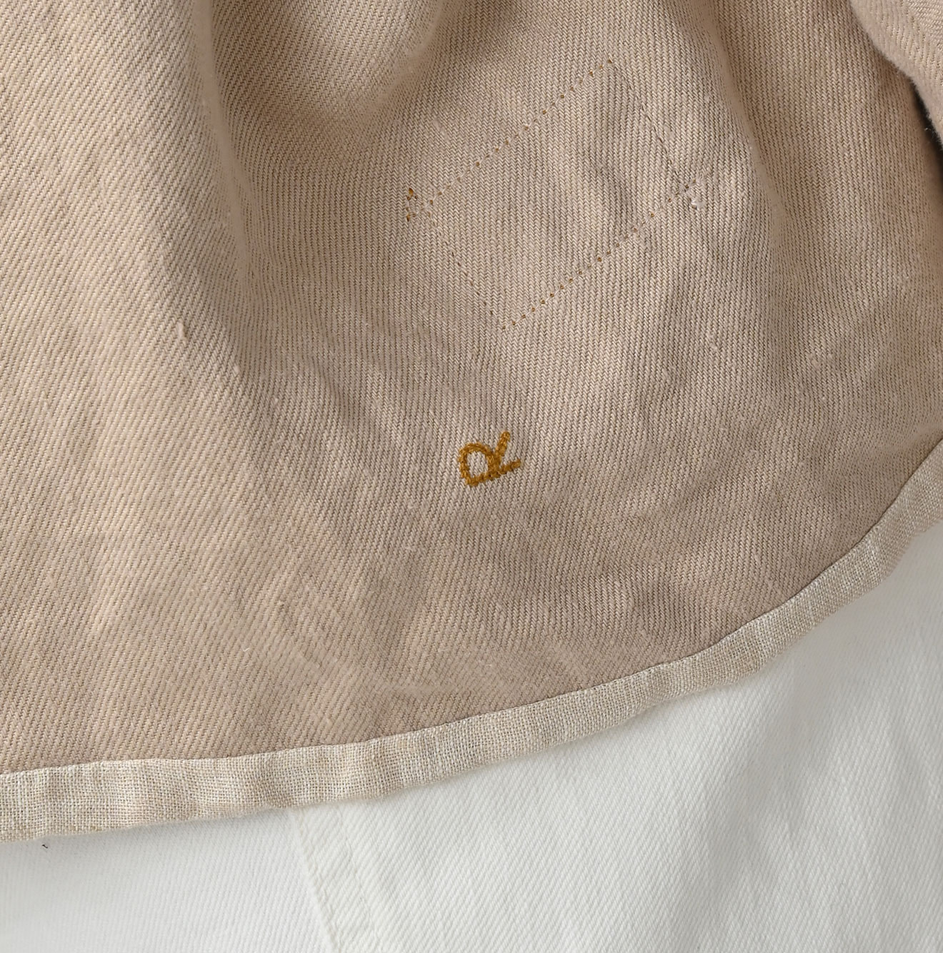 Linen Layered Embroidery Bolero Detail
