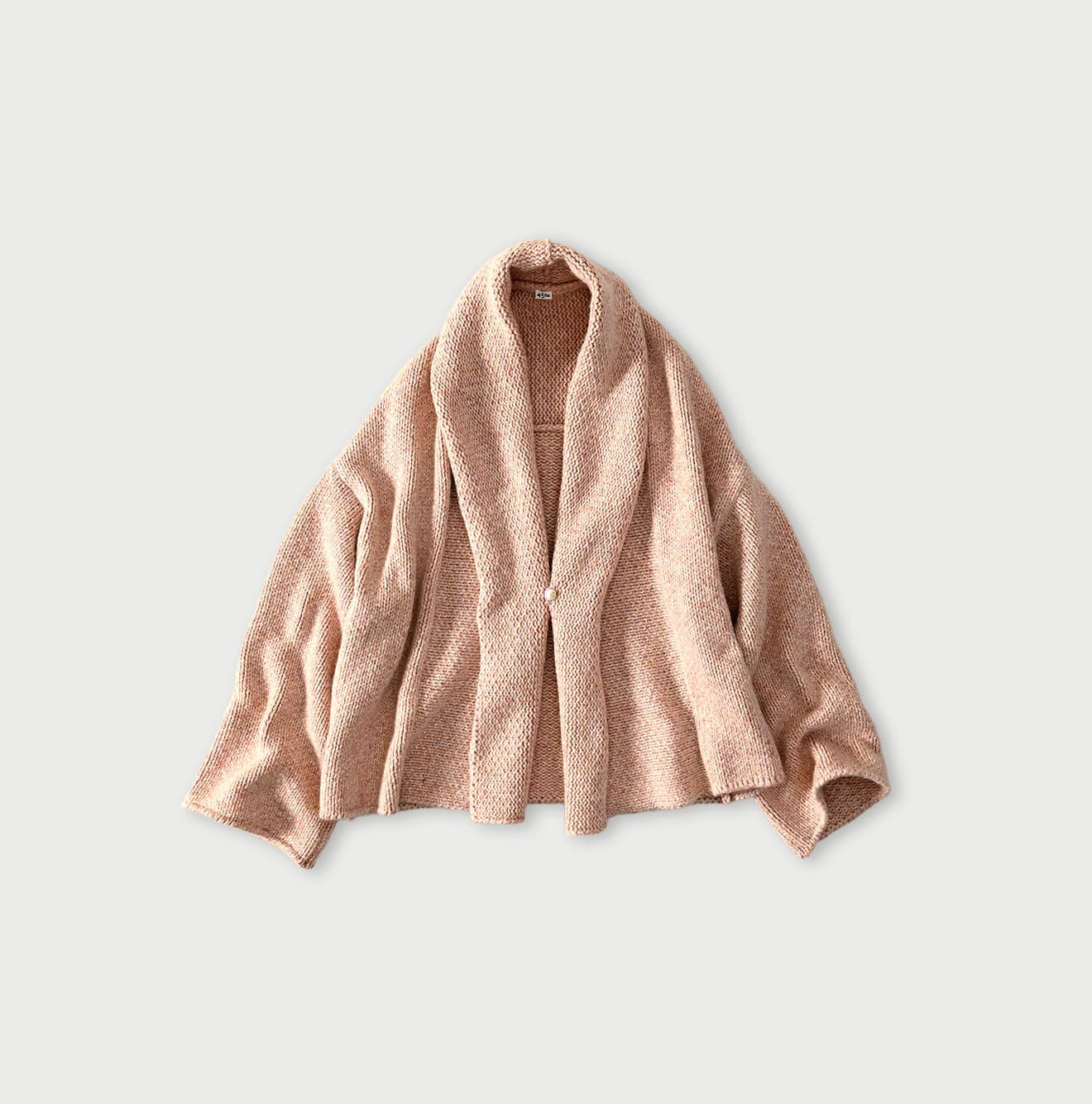 Cashmere Linen Cache-Coeur Pink Top