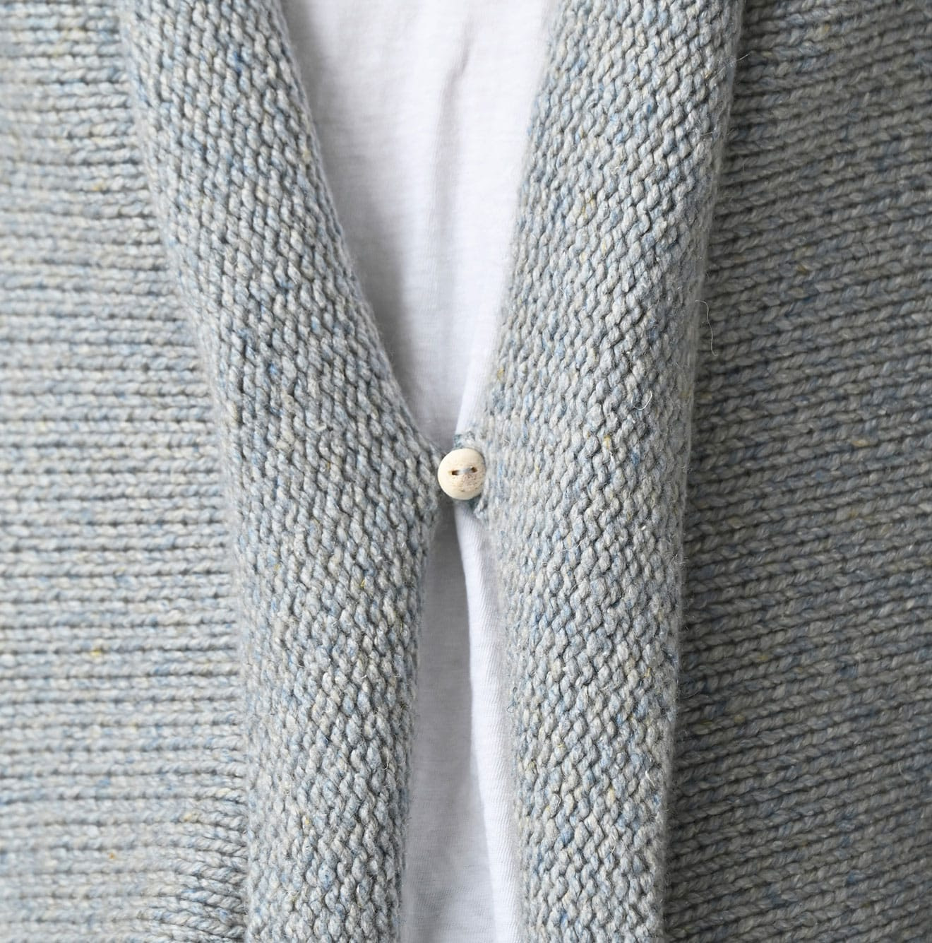 Cashmere Linen Cache-Coeur Detail