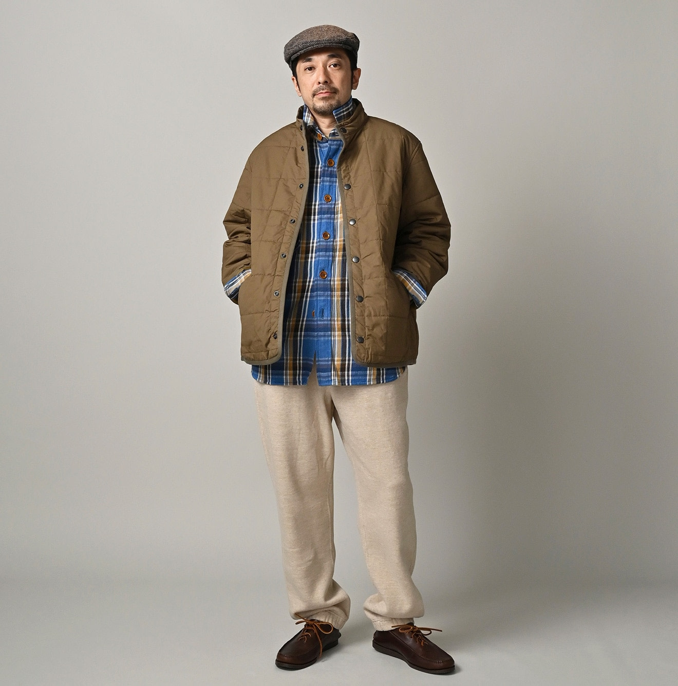 Weather 908 Quilting Blouson Male Model