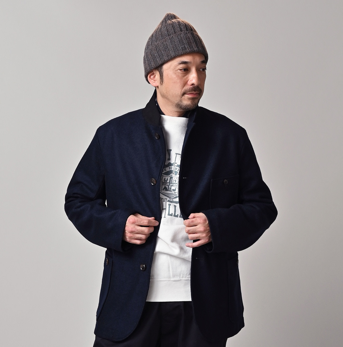 Jersey Flannel 908 Jacket Male Model