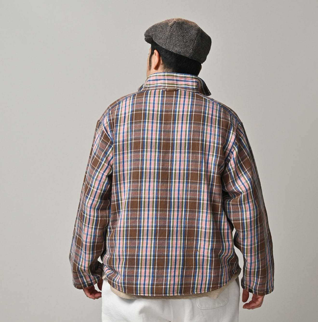 Zakkuri Indian Flannel 908 Duffer Shirt Male Model