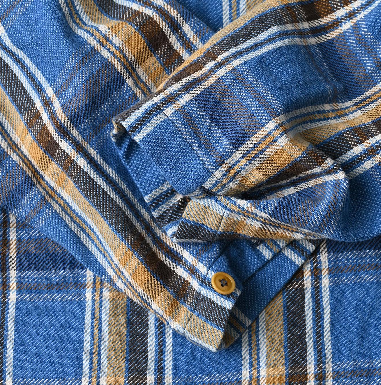 Zakkuri Indian Flannel 908 Duffer Shirt Detail