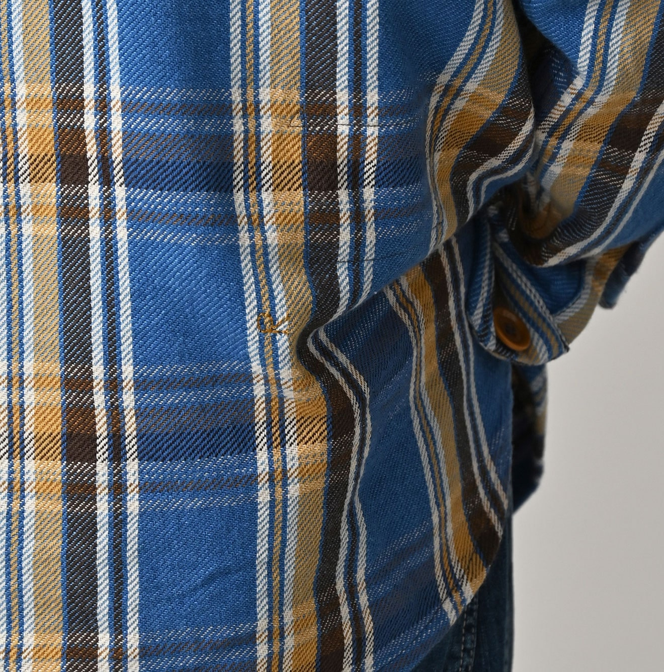 Zakkuri Indian Flannel 908 Over Shirt Detail