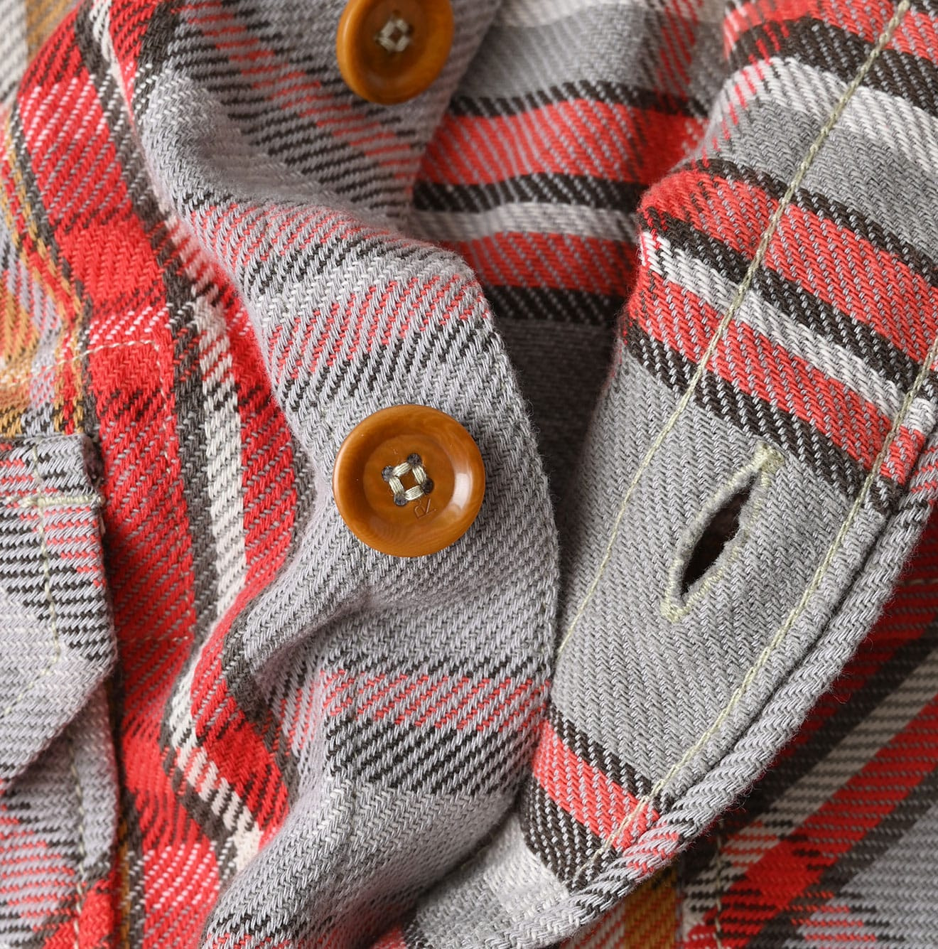 Zakkuri Indian Flannel 908 Over Shirt Detail